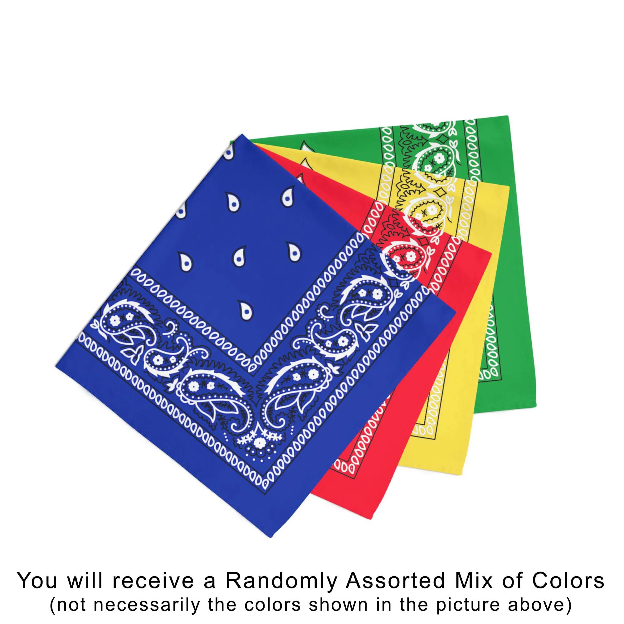 600 Pack POLYESTER Bandanas