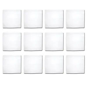 Bandanas - 12 Pack, 100% Cotton, White - Bandannas, Bandana, Bandanna, Size: 22" x 22"