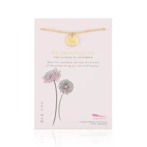 Birth Flower Necklace - November