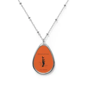 Blessed Oval Necklace - orange