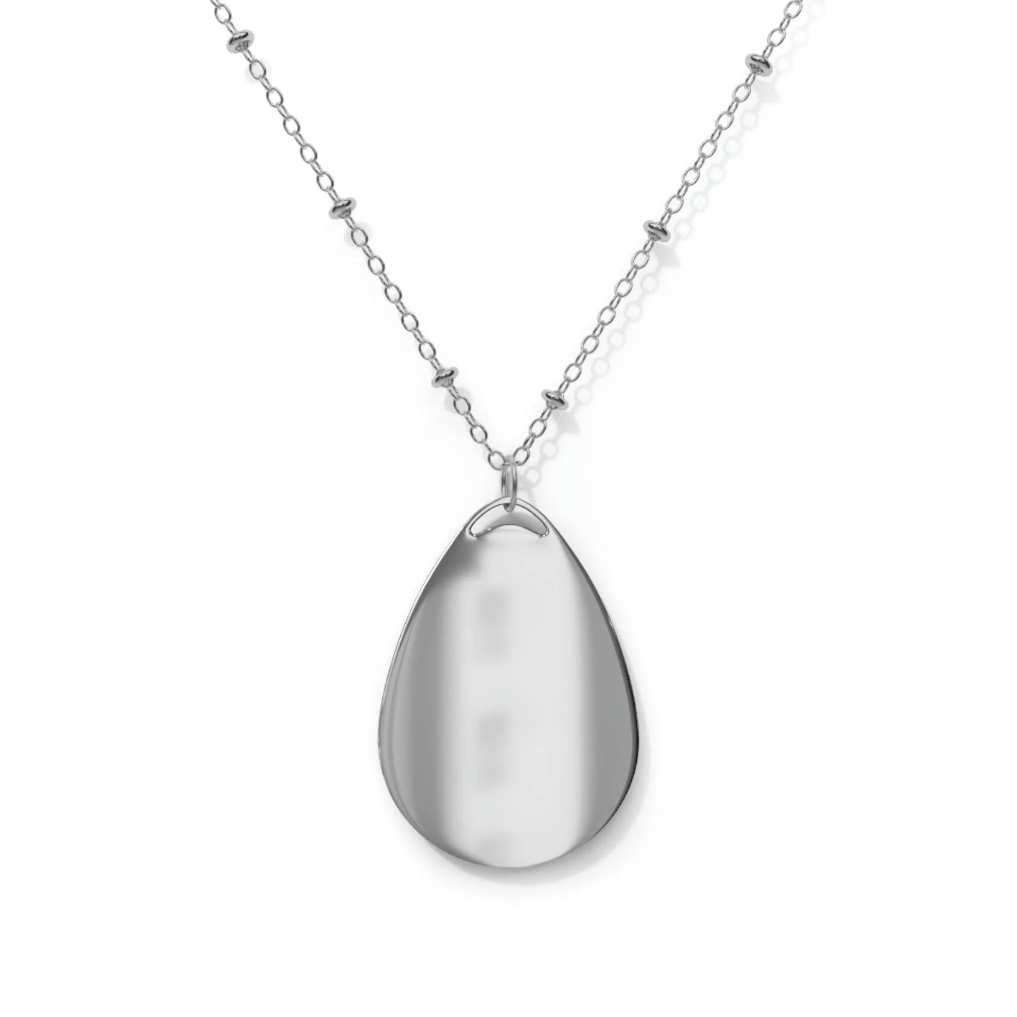 Blessed Oval Necklace - orange