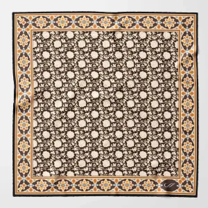 Caserta - Hand Rolled Silk Neckerchief - Brown