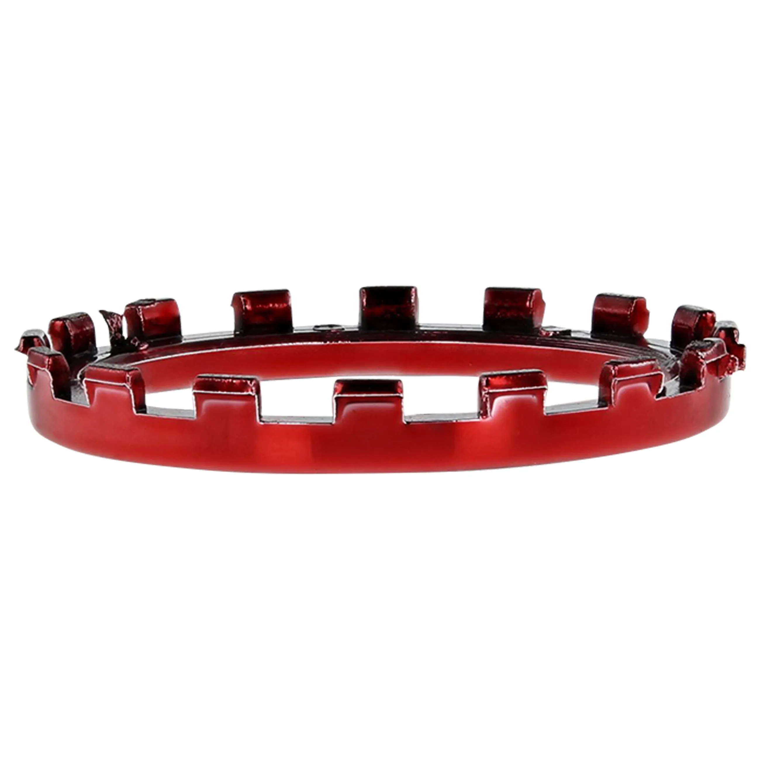 Chrome analog thumbstick rings for Xbox One Elite controller trim 2 pack | ZedLabz / Red