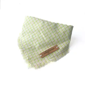 Citrus Blast Seersucker Plaid Bandana