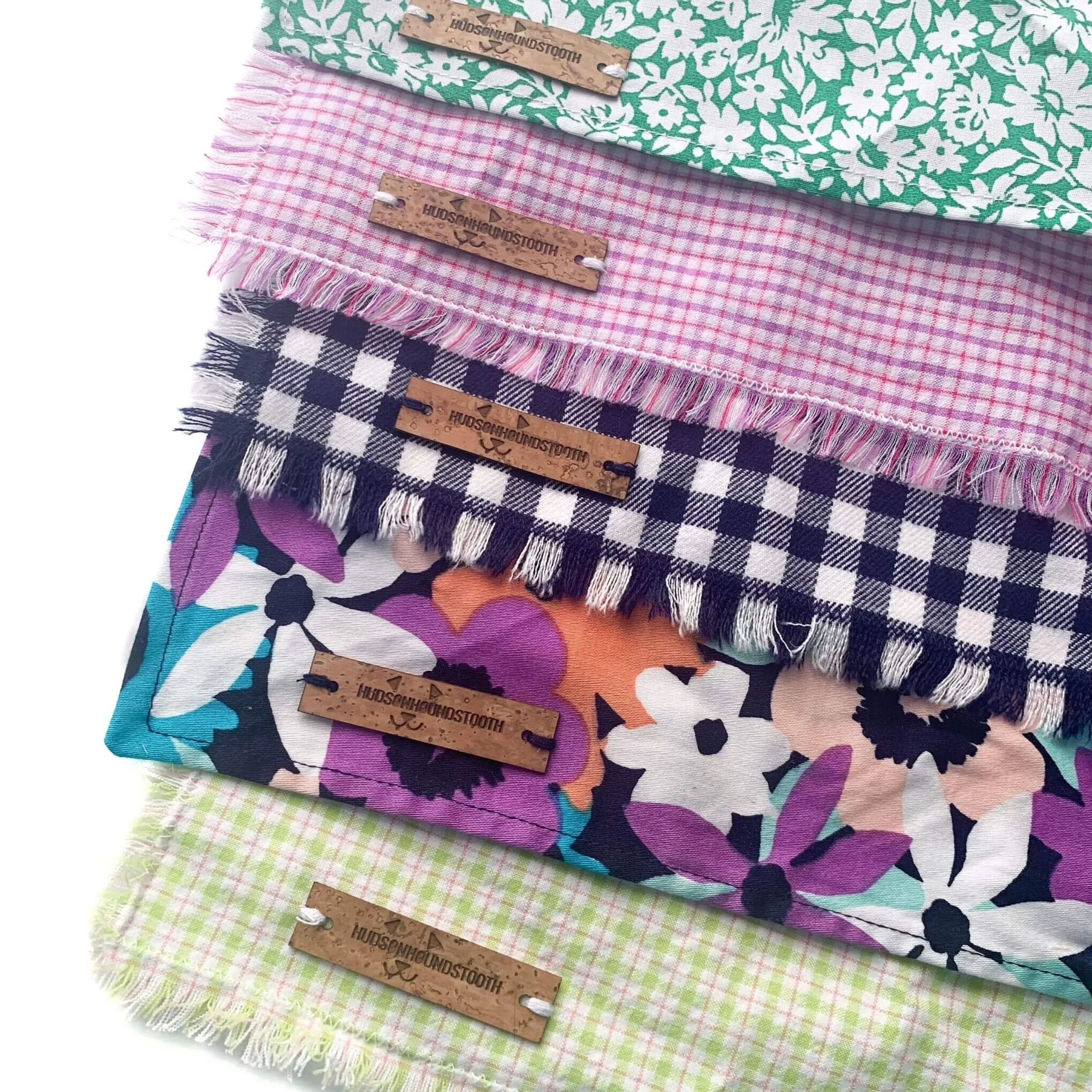 Citrus Blast Seersucker Plaid Bandana
