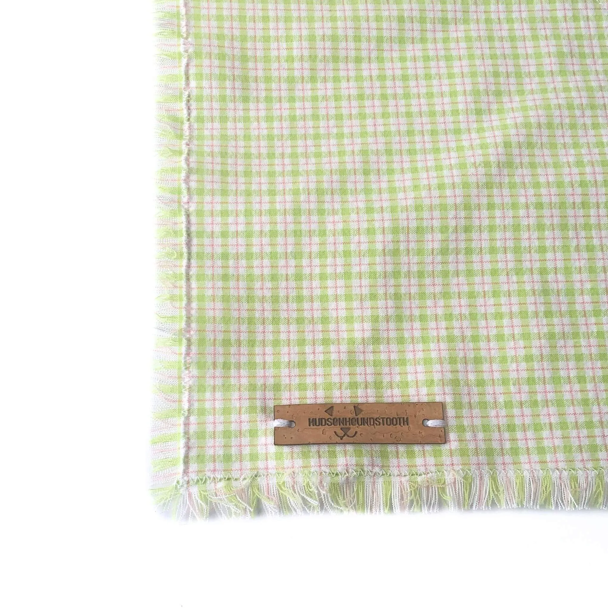 Citrus Blast Seersucker Plaid Bandana