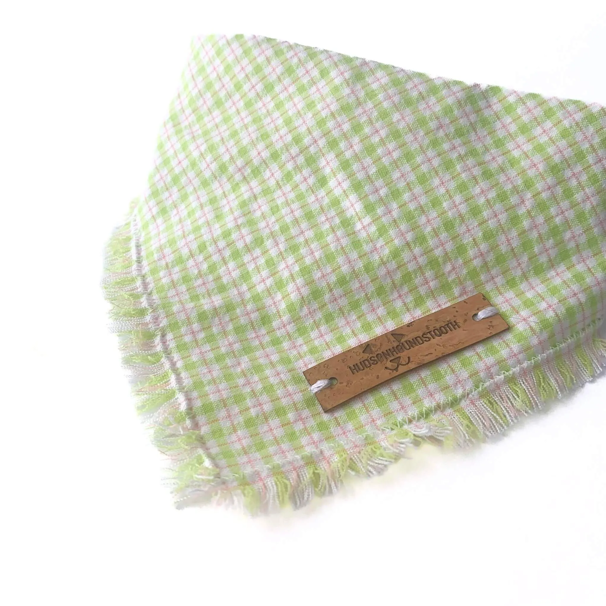Citrus Blast Seersucker Plaid Bandana