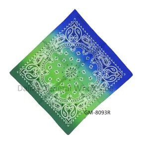 Combine Colors Tie Die Paisley Bandannas Wholesale