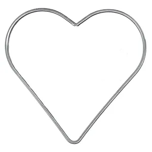 Crafty Bitz Metal Ring, Heart- 100mm