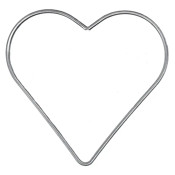Crafty Bitz Metal Ring, Heart- 80mm