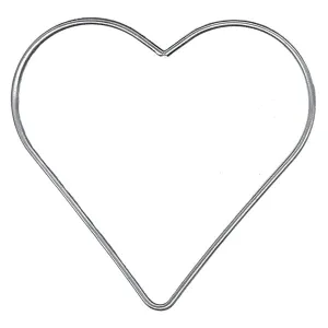 Crafty Bitz Metal Ring, Heart- 80mm