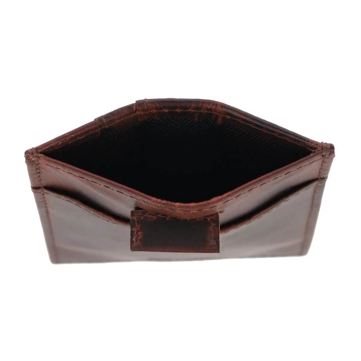 CTM® Men's RFID Leather Front Pocket Card Sleeve Wallet