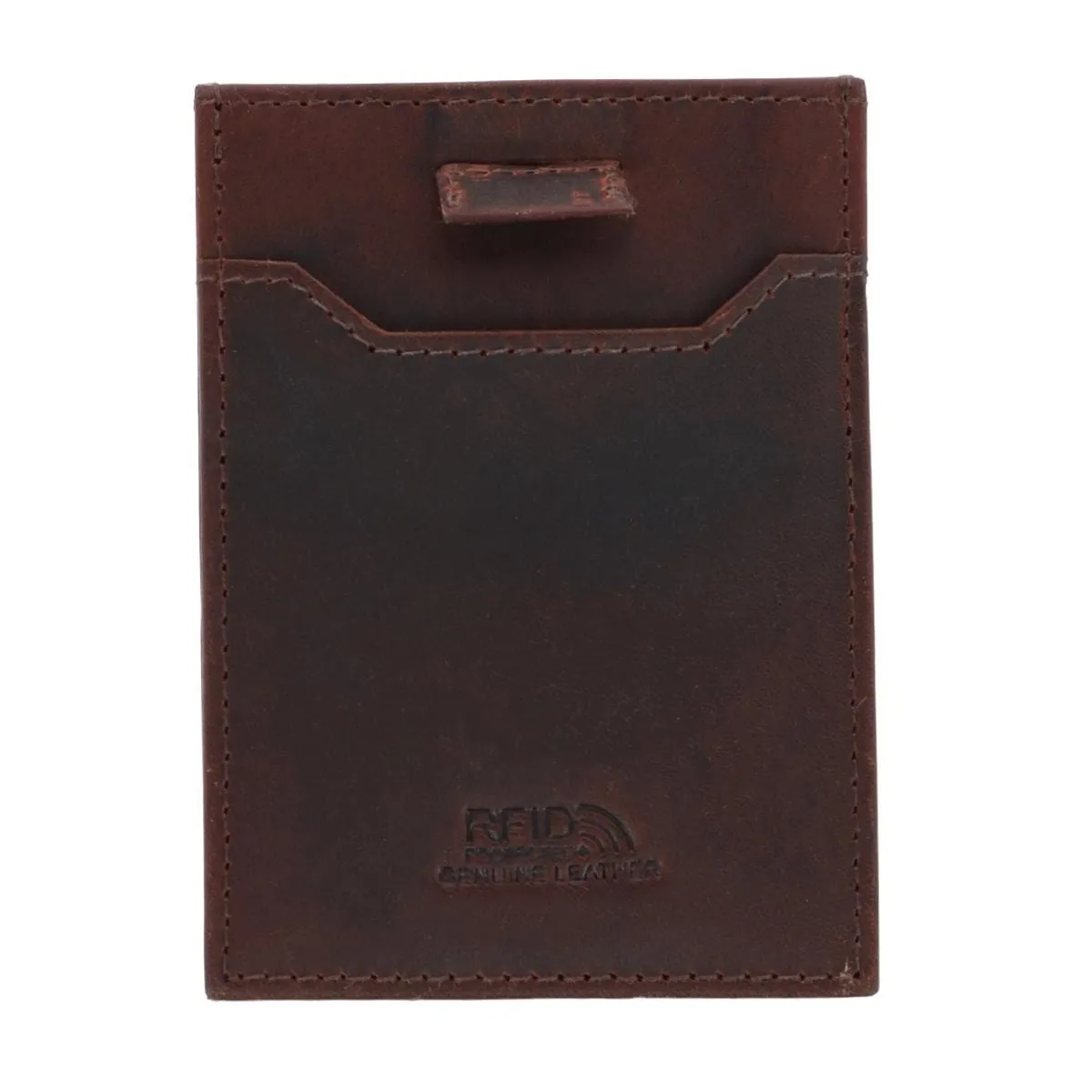 CTM® Men's RFID Leather Front Pocket Card Sleeve Wallet