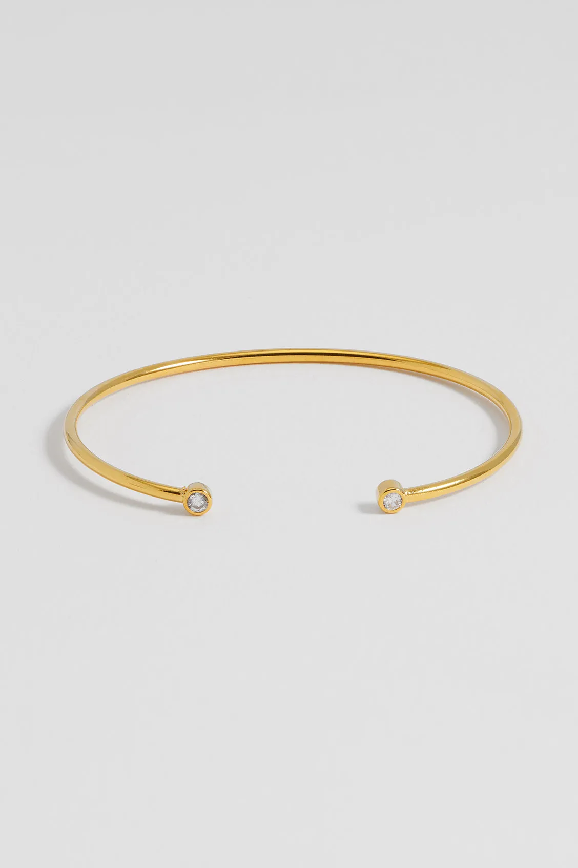 CZ Open Cuff Bangle