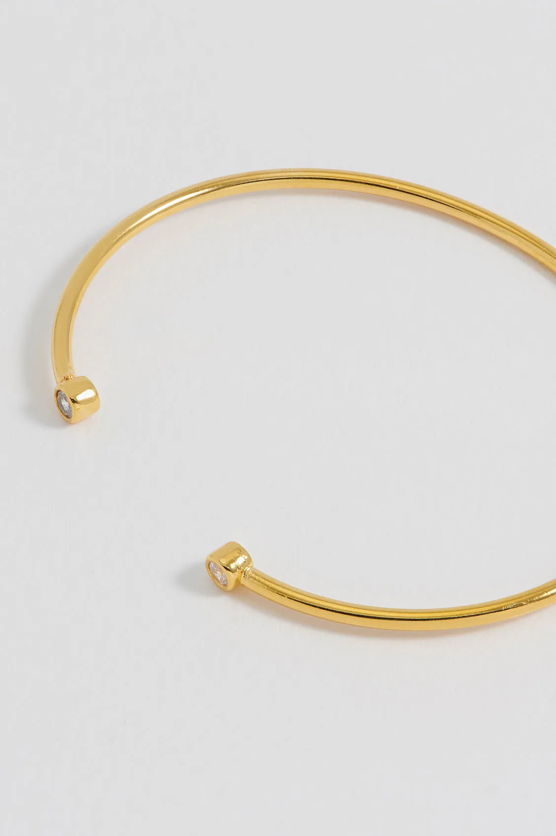 CZ Open Cuff Bangle