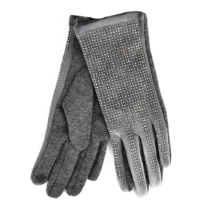 Diamond Doll Women's Rhinestone Studded Winter Gloves | Touch Screen | Soft Fleece Lining