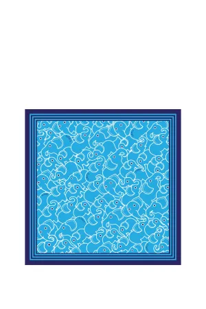 ELEPH WRAPCLOTH - Multi 50x50cm. : Blue