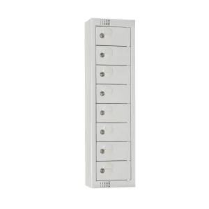 Elite Personal Effects Locker 8 Door Grey Camlock