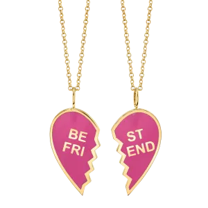 Enamel Best Friend Necklaces (Set of 2)
