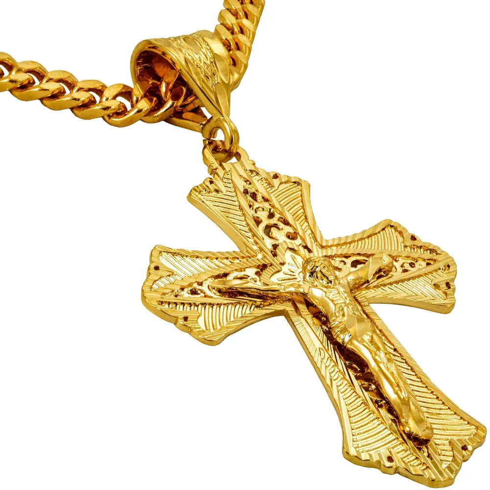 Extra Large Filigree Crucifix