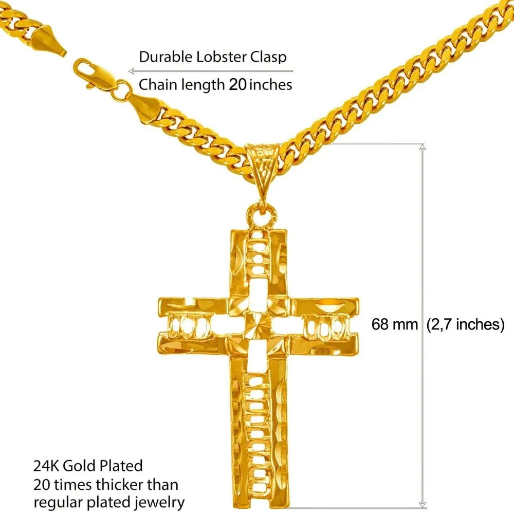 Extra Large Filigree Crucifix