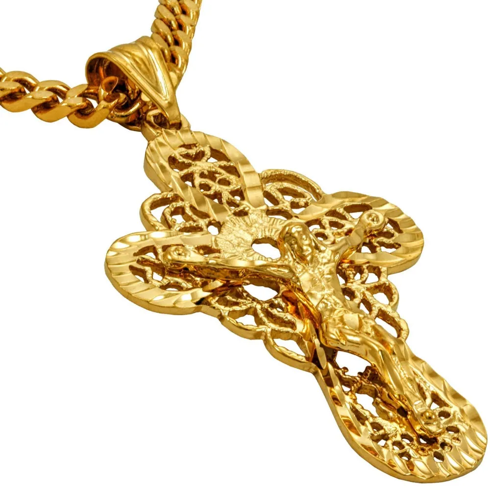Extra Large Filigree Crucifix