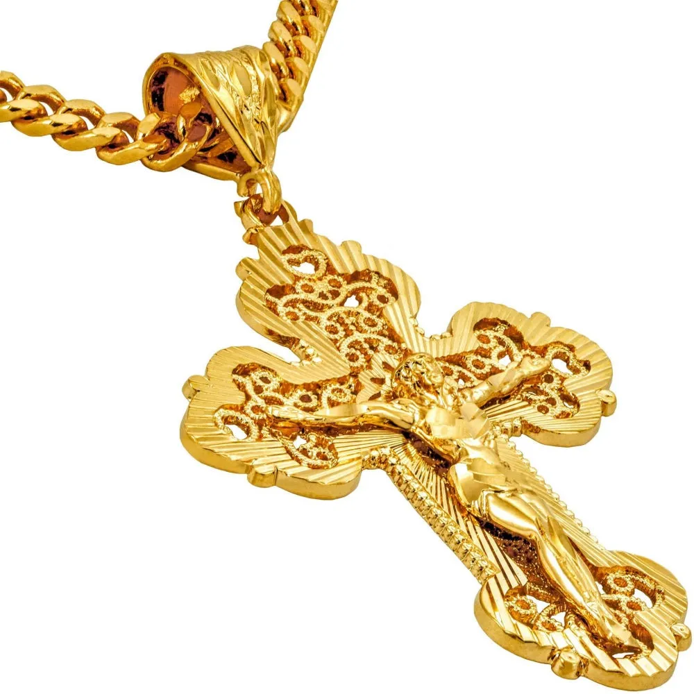 Extra Large Filigree Crucifix