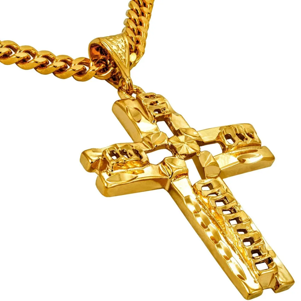 Extra Large Filigree Crucifix