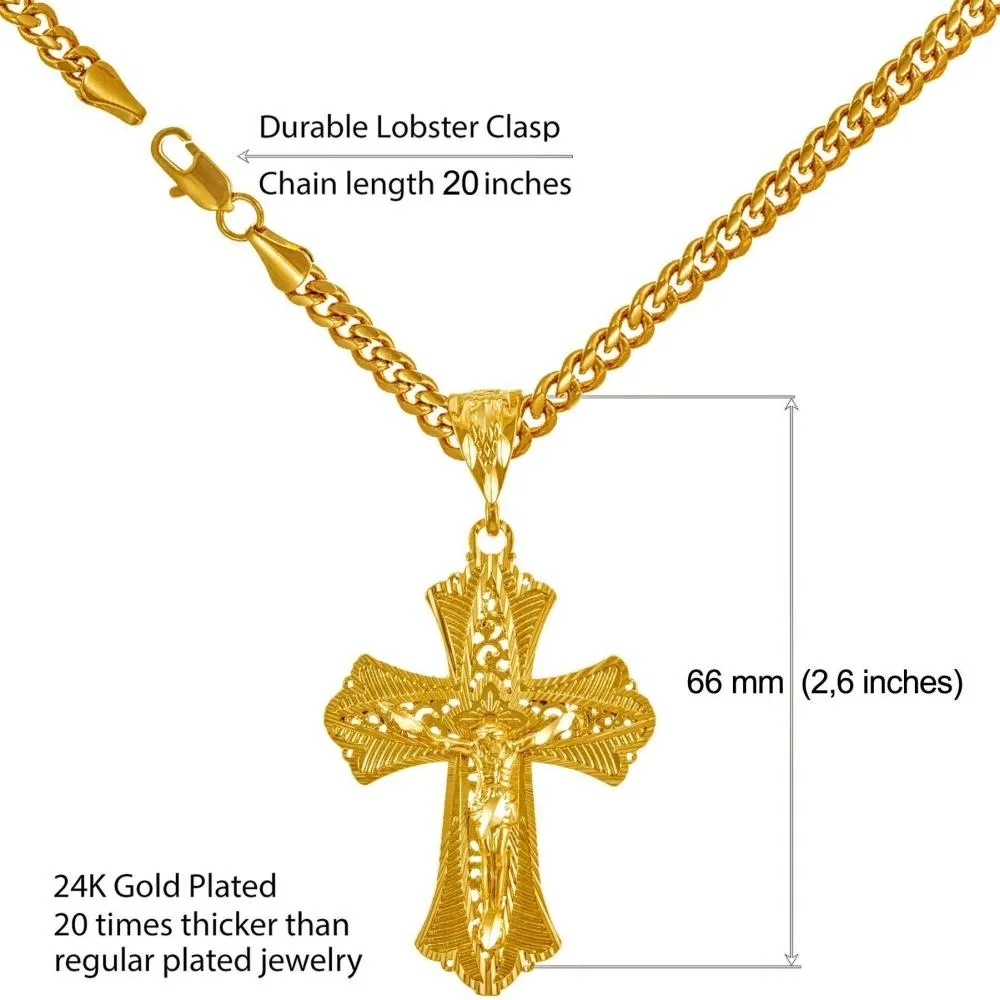 Extra Large Filigree Crucifix