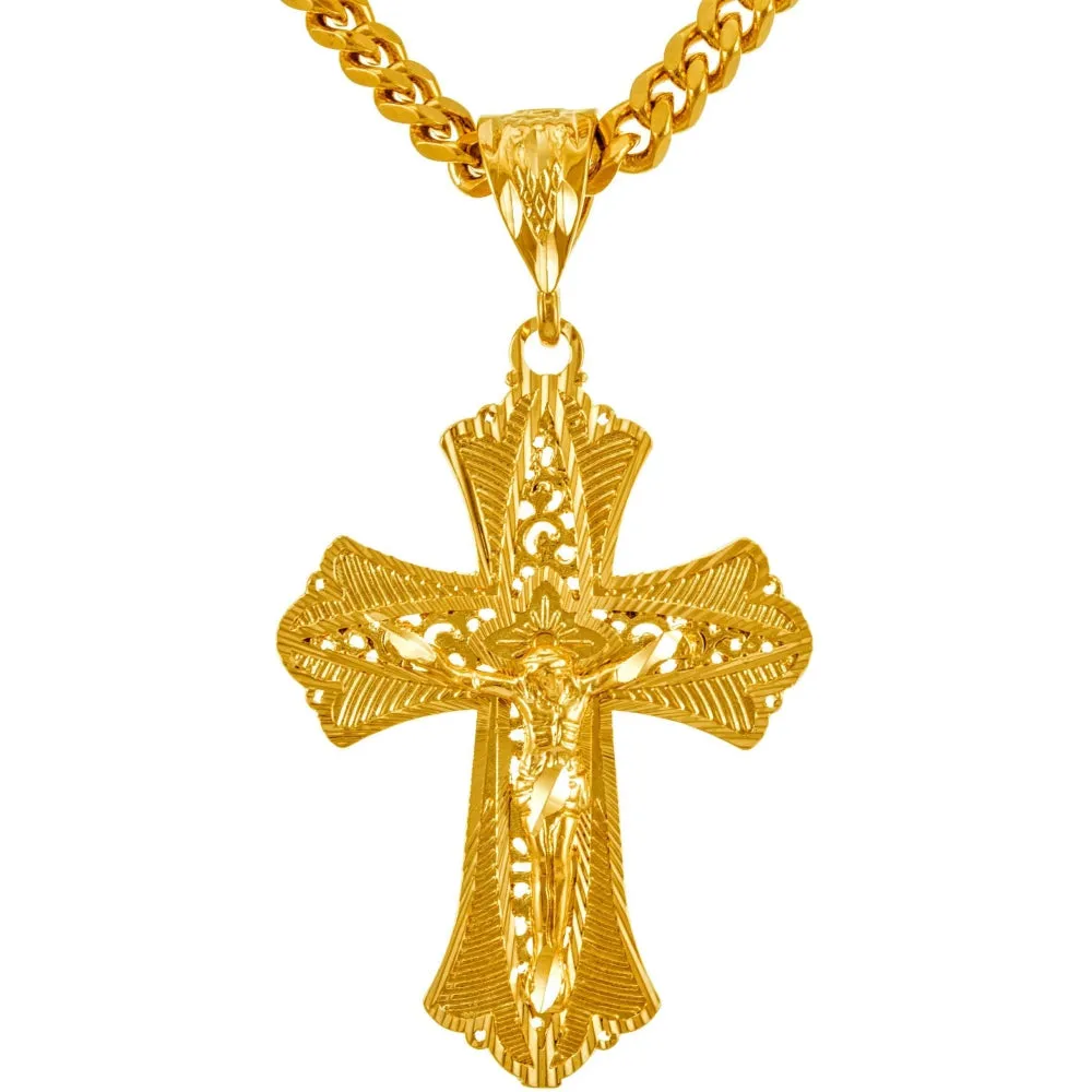 Extra Large Filigree Crucifix