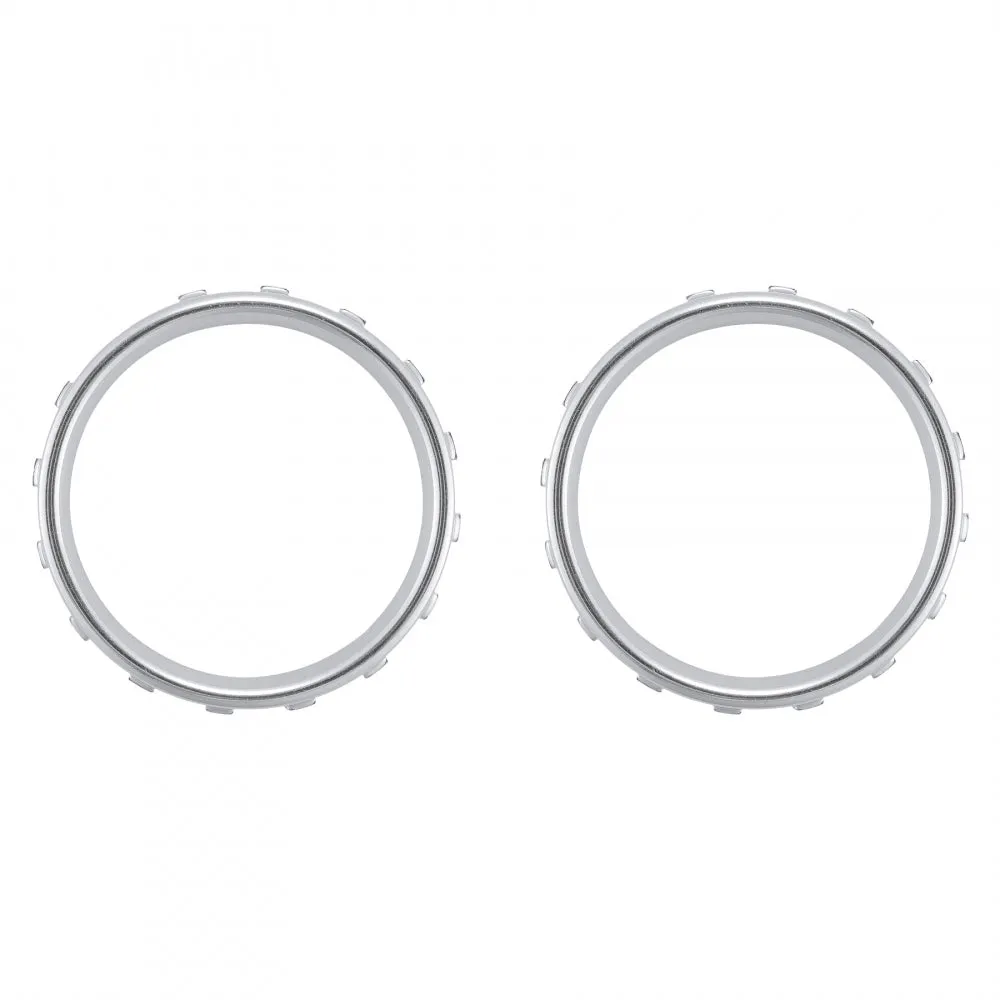 eXtremeRate Custom Matte Chrome Silver Design Button Accent Rings for Xbox One Elite Controller - XOJ130017GC
