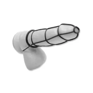 Fetish Fantasy Elite Cockcage & Ring Set Black