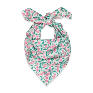 Frida Bandana in Aqua Cherries