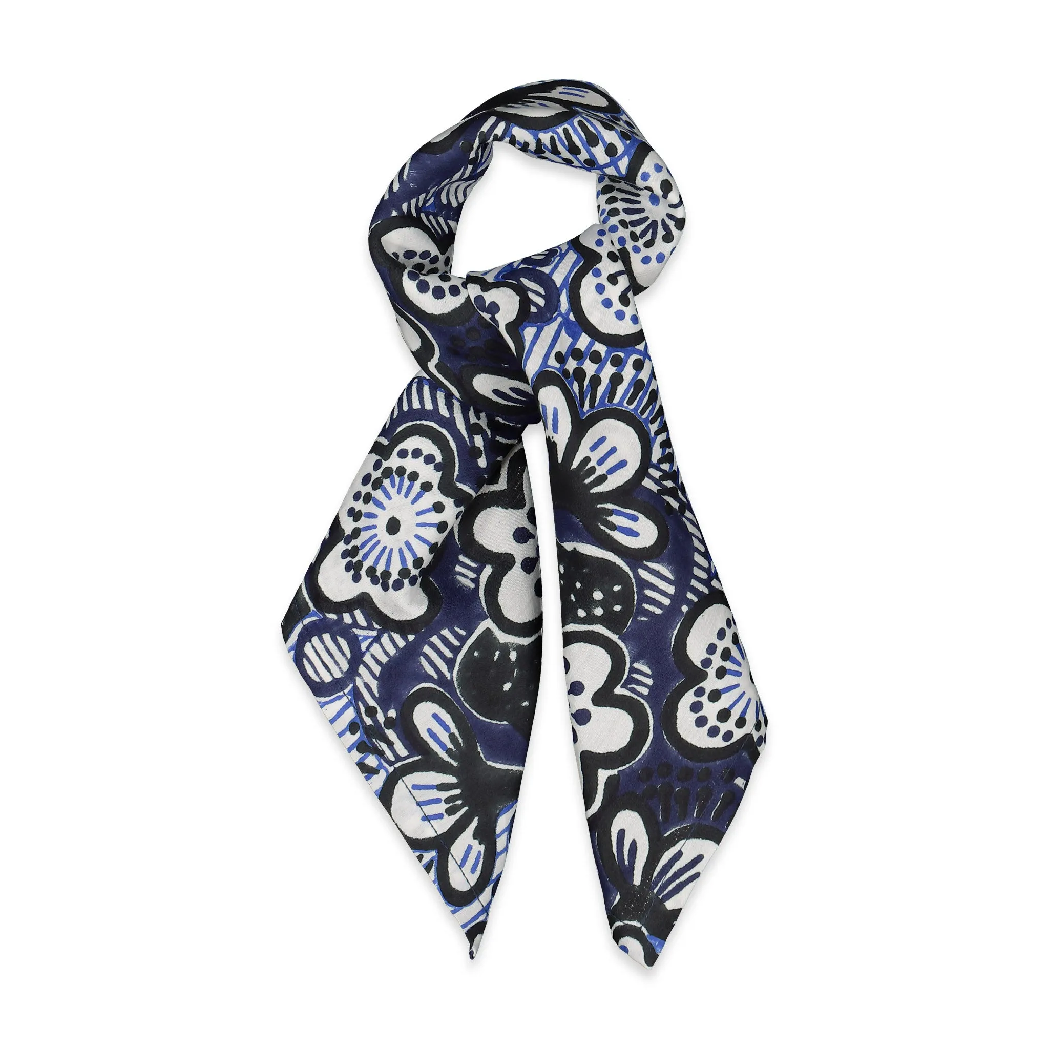Frida Bandana in Midnight Peony