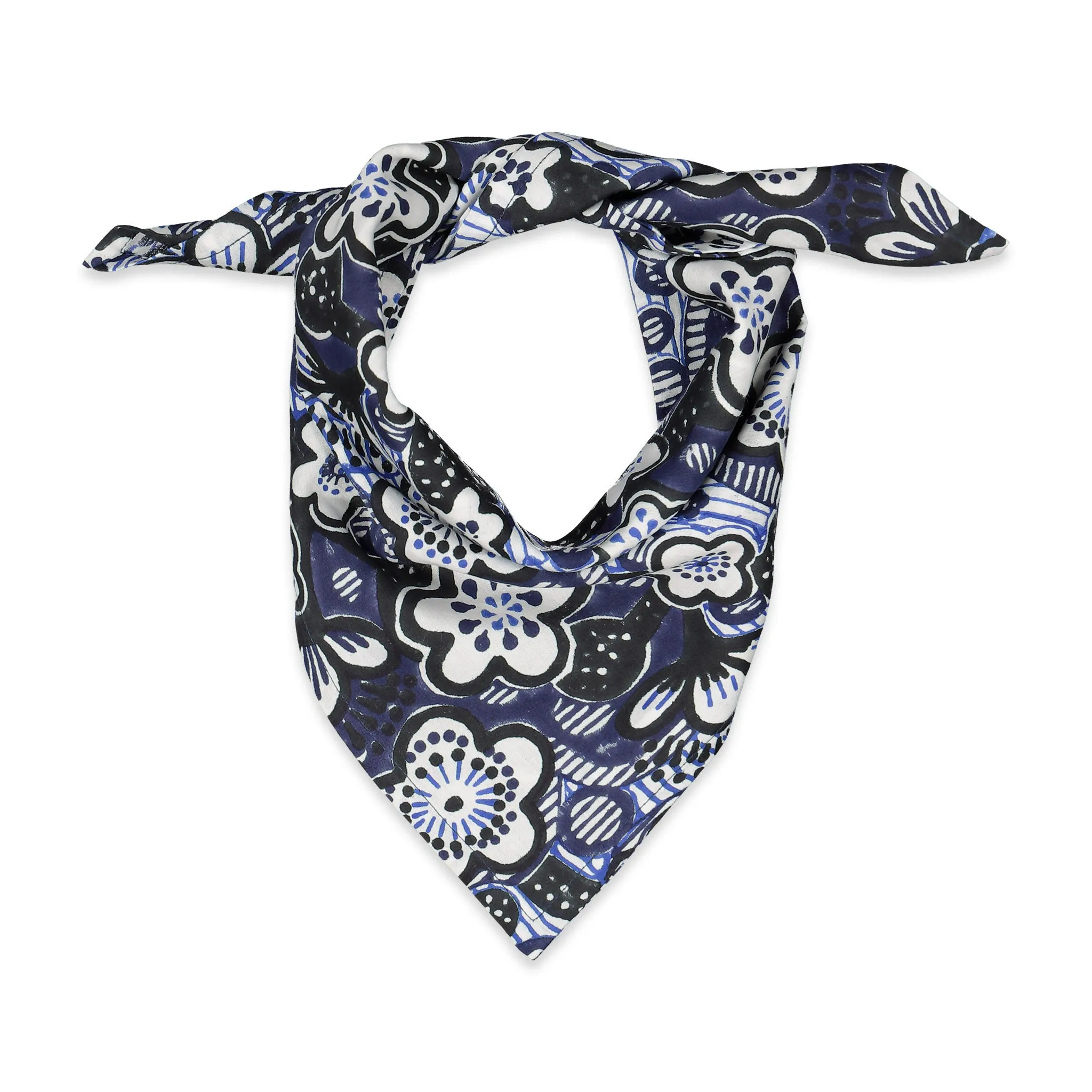 Frida Bandana in Midnight Peony