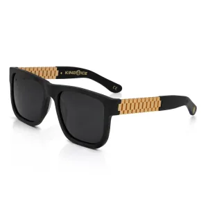 Gold Link Shades with Matte Black Frame