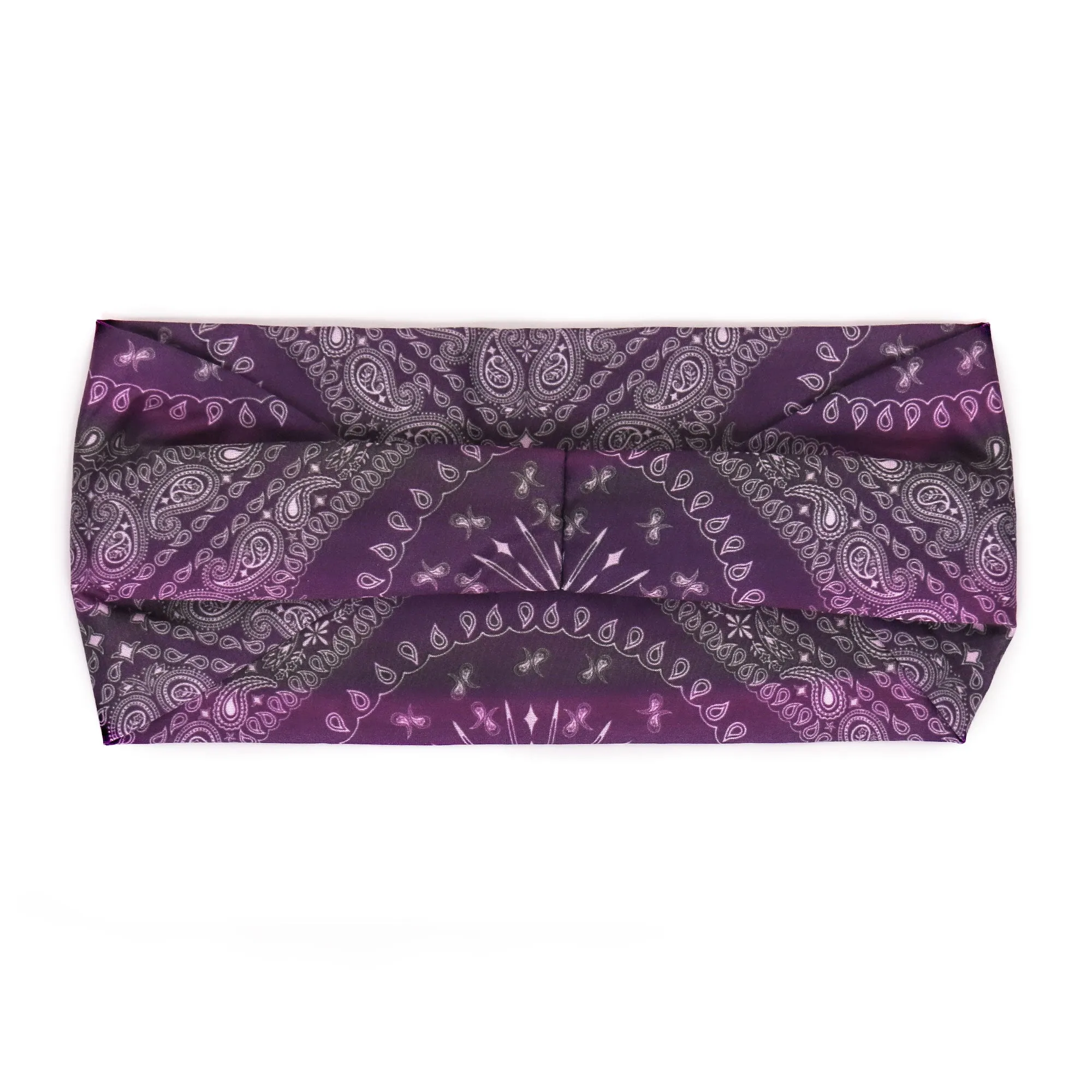 Hot Leathers Bling Bands Purple Bandana Rhinestone Crystal Headband Wraps RWC2006