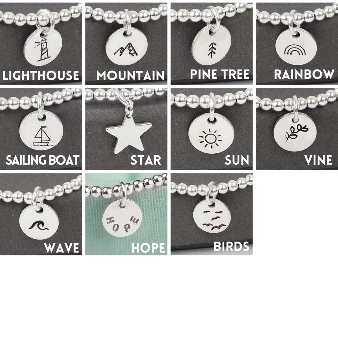 Individual Add-On Charms | Mini (7mm), Necklace (10mm), Star (10mm), Heart (8mm).