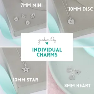 Individual Add-On Charms | Mini (7mm), Necklace (10mm), Star (10mm), Heart (8mm).