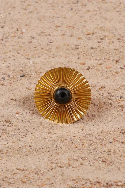'Kabbish 'Bhavai-Full Kali Ring' Black Pottery, Terracotta, Rings'