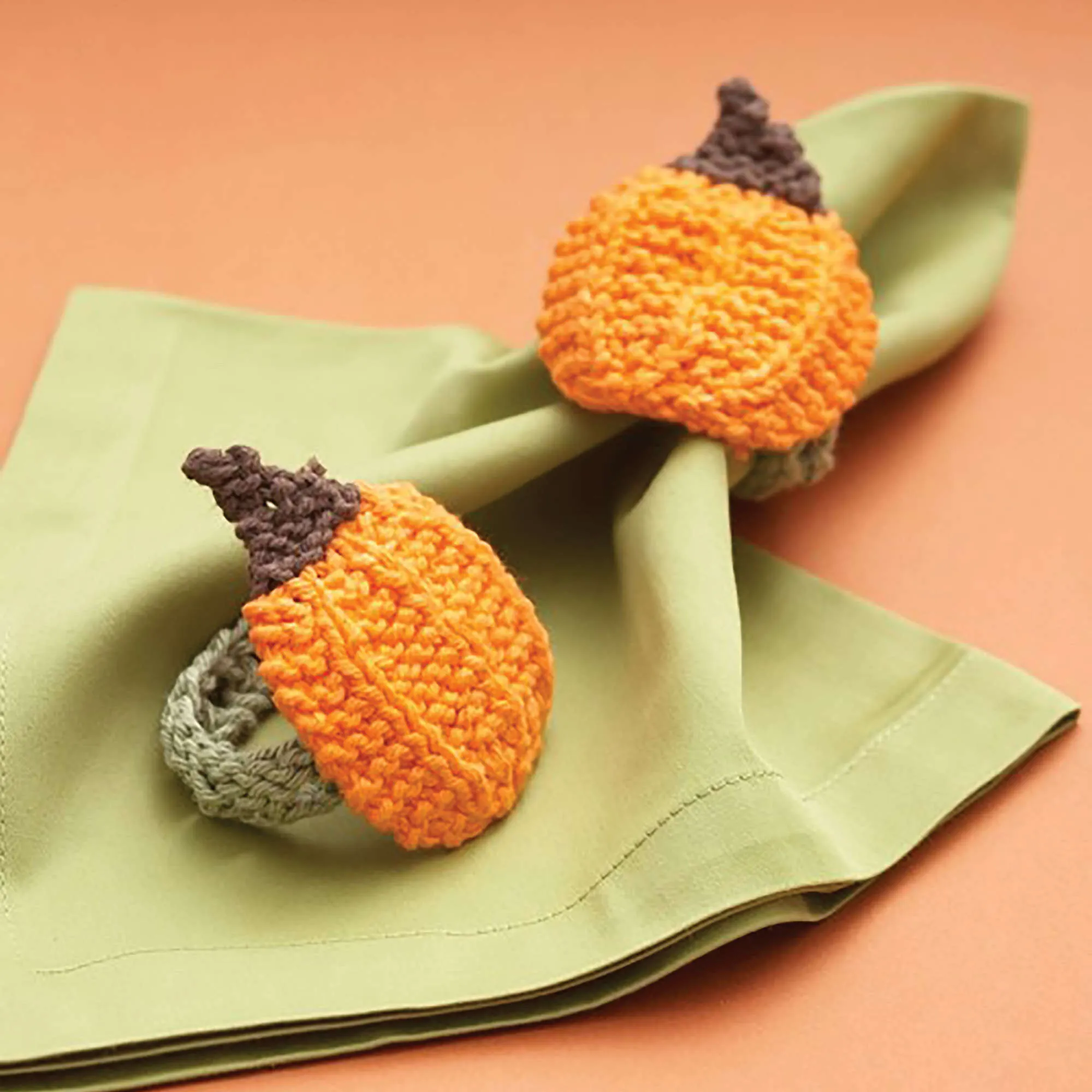 Lily Sugar'n Cream Pumpkin Napkin Rings