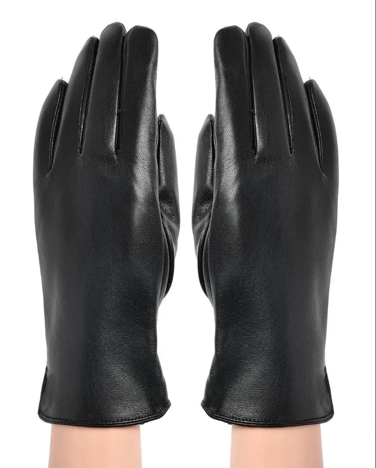 LUXE Faux Leather Gloves
