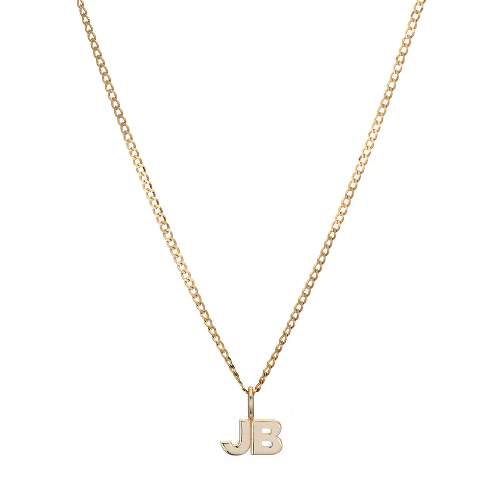Moniker Initial Charm Necklace