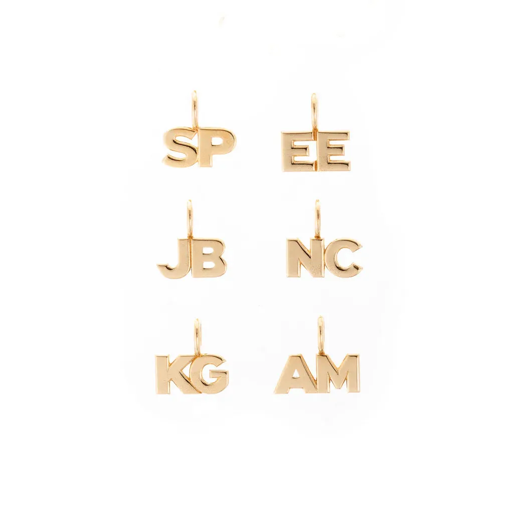 Moniker Initial Charm Necklace