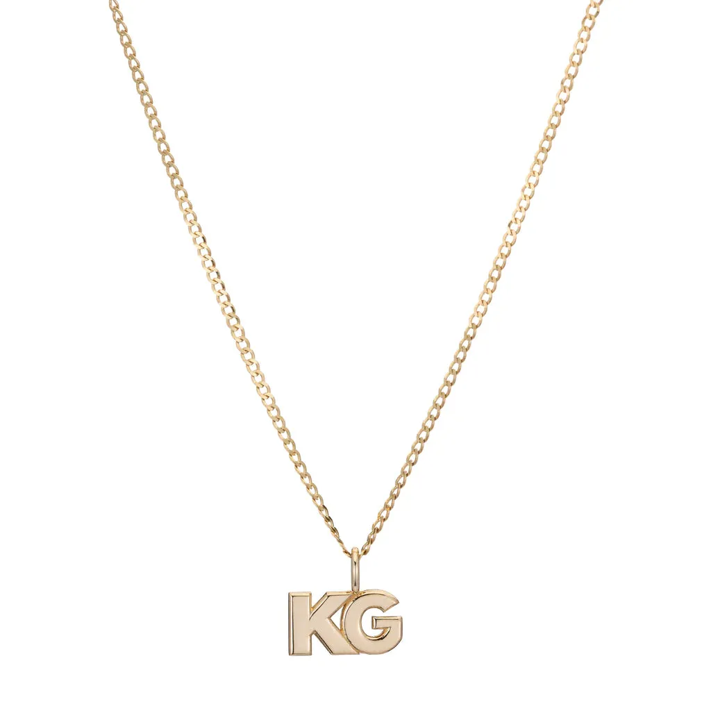 Moniker Initial Charm Necklace