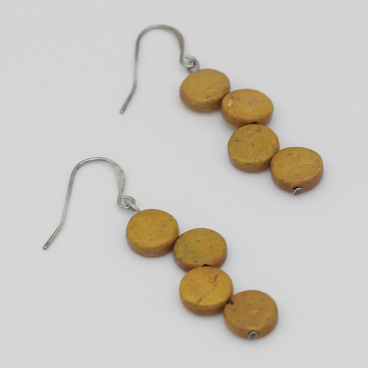 Mustard Eva Dangle Earrings