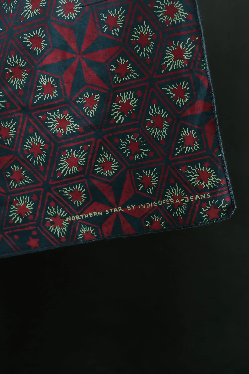 North Star Bandana - Navy, Rust, Green