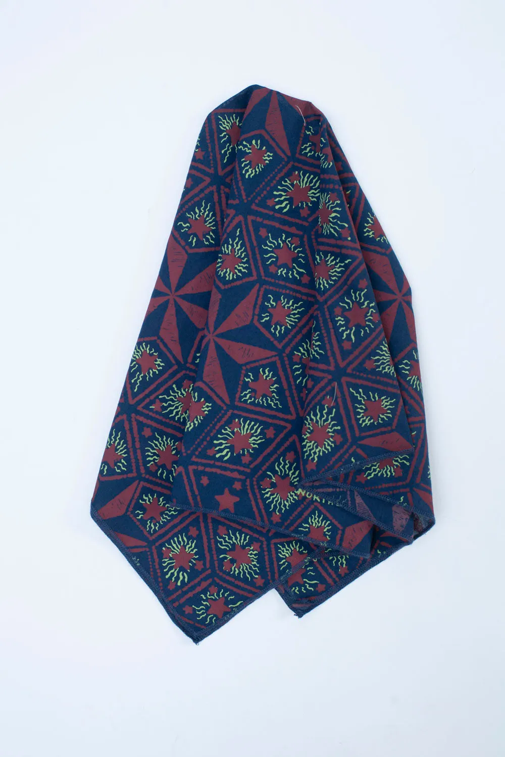 North Star Bandana - Navy, Rust, Green
