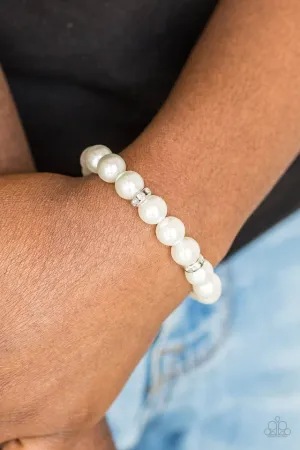 Paparazzi Bracelet ~ Exquisitely Elite - White