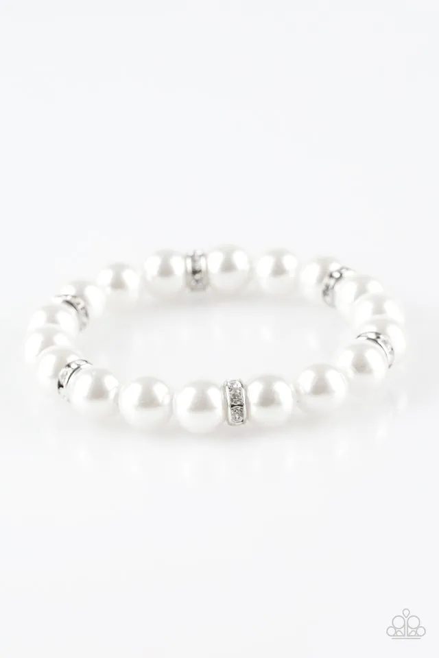 Paparazzi Bracelet ~ Exquisitely Elite - White